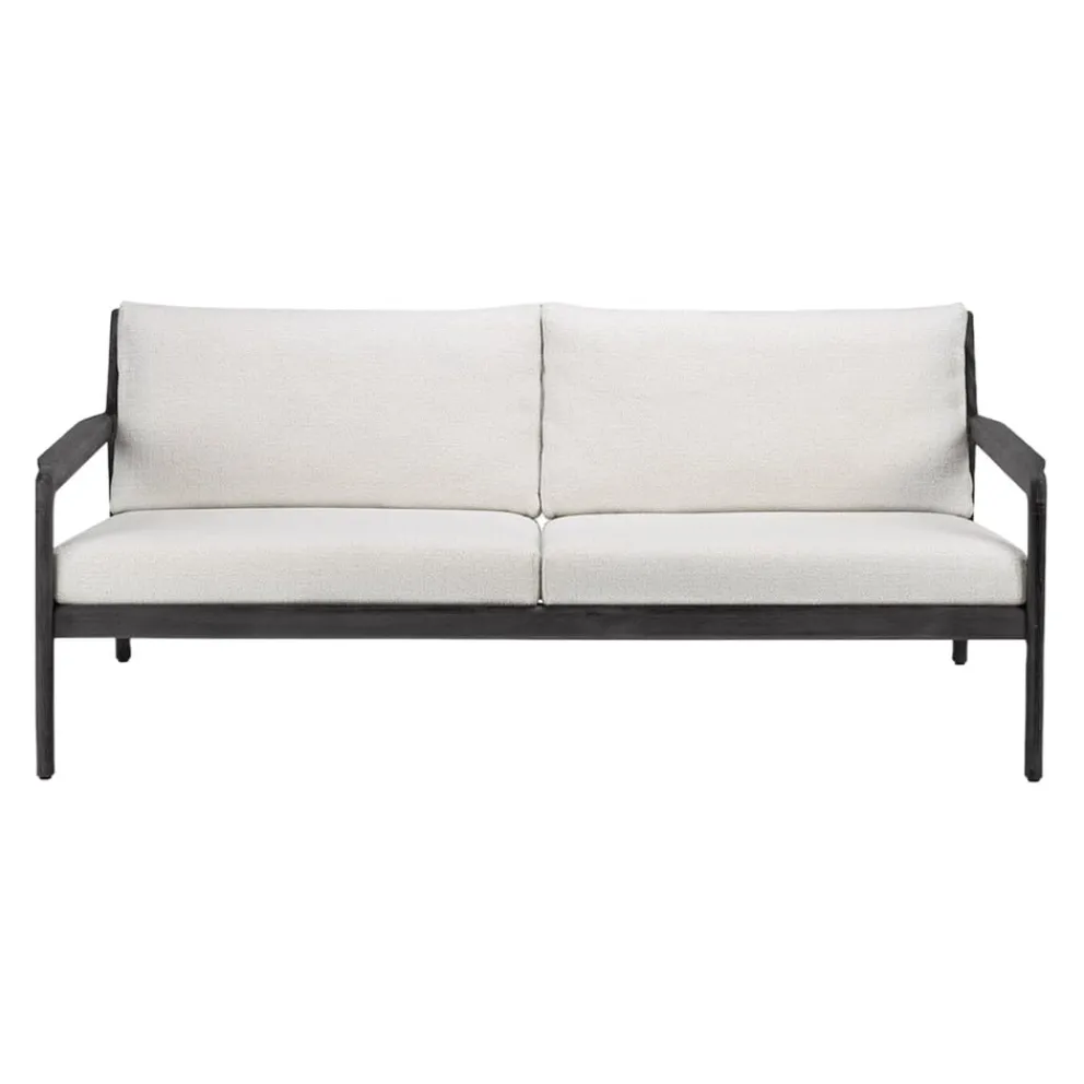 Ethnicraft Gartensofa Jack off-white, schwarz