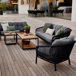 Cane-line Gartensofa Ocean Dark grey, Dark grey Y115 New