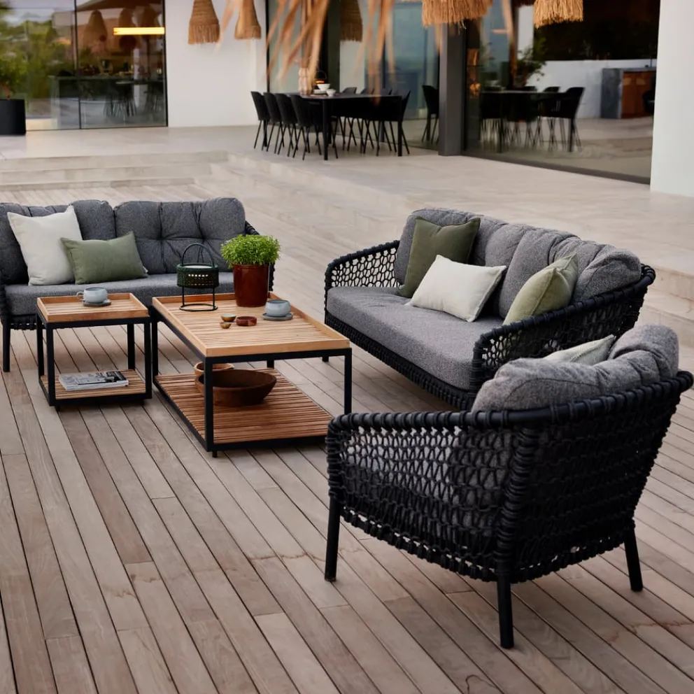 Cane-line Gartensofa Ocean Dark grey, Dark grey Y115 New