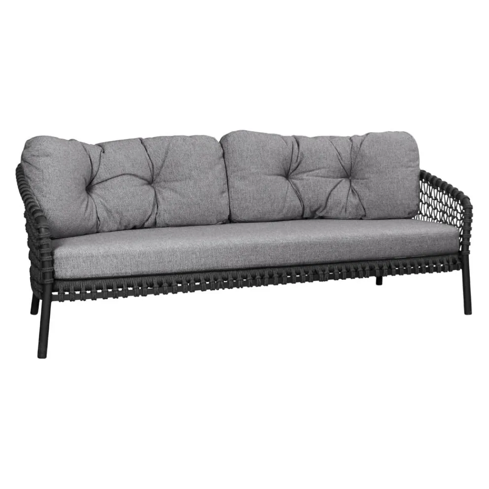 Cane-line Gartensofa Ocean Dark grey, Dark grey Y115 New