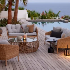 Cane-line Gartensofa Ocean Dark grey, Dark grey Y115 Outlet