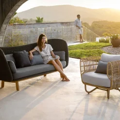 Cane-line Gartensofa Peacock Dark grey, Dark grey YN145 Outlet
