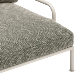 Fast Gartensofa Roè Alluminio 14 grigio polvere, Slow Sunbrella SLSW Alghe Seaweed Outlet
