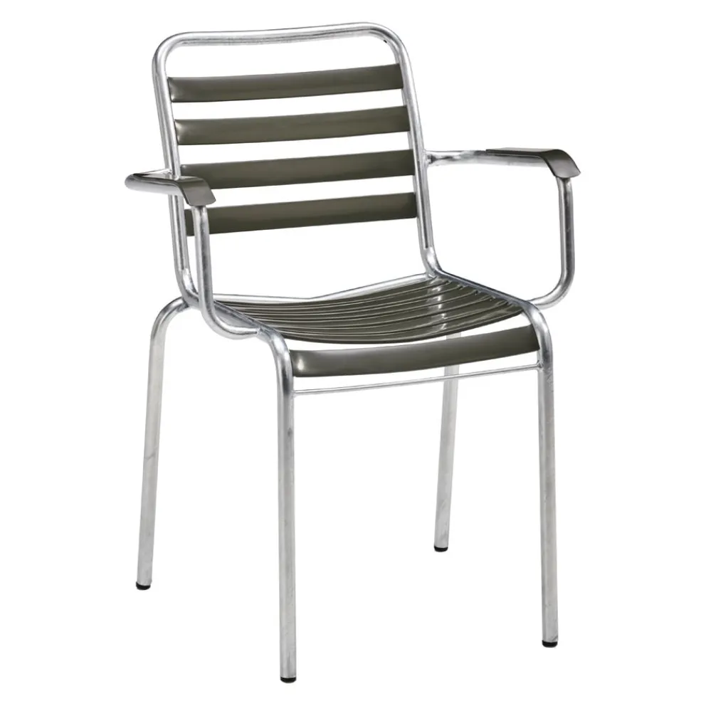 Manufakt Gartenstuhl Baettig 111A RAL 6006 grauoliv New