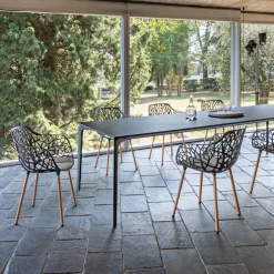 Fast Gartenstuhl Forest Alluminio 14 grigio polvere New