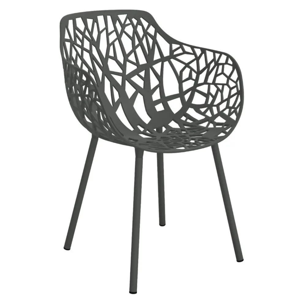 Fast Gartenstuhl Forest Alluminio 9 grigio metallo Discount