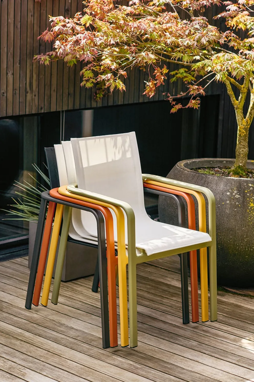BYYU Gartenstuhl Kos rot Online