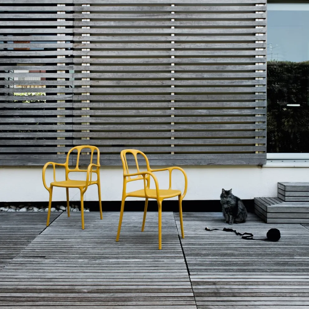 Magis Gartenstuhl Mila gelb New