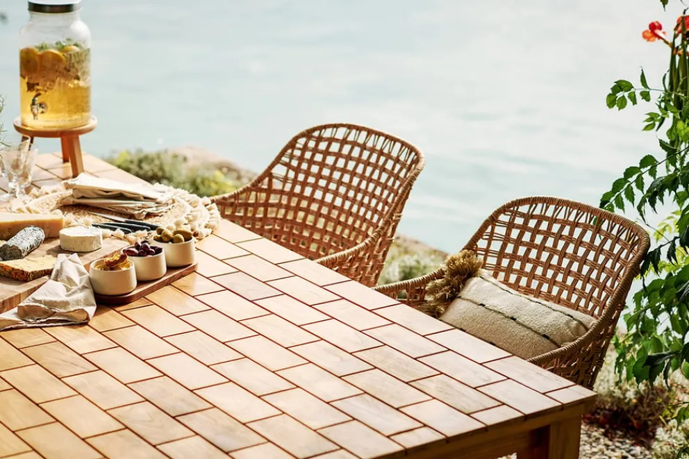 edy&liv Gartentisch Altovaara teakfarbig Outlet