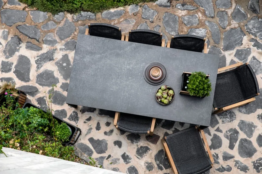 Cane-line Gartentisch Aspect crème, teakfarbig Hot