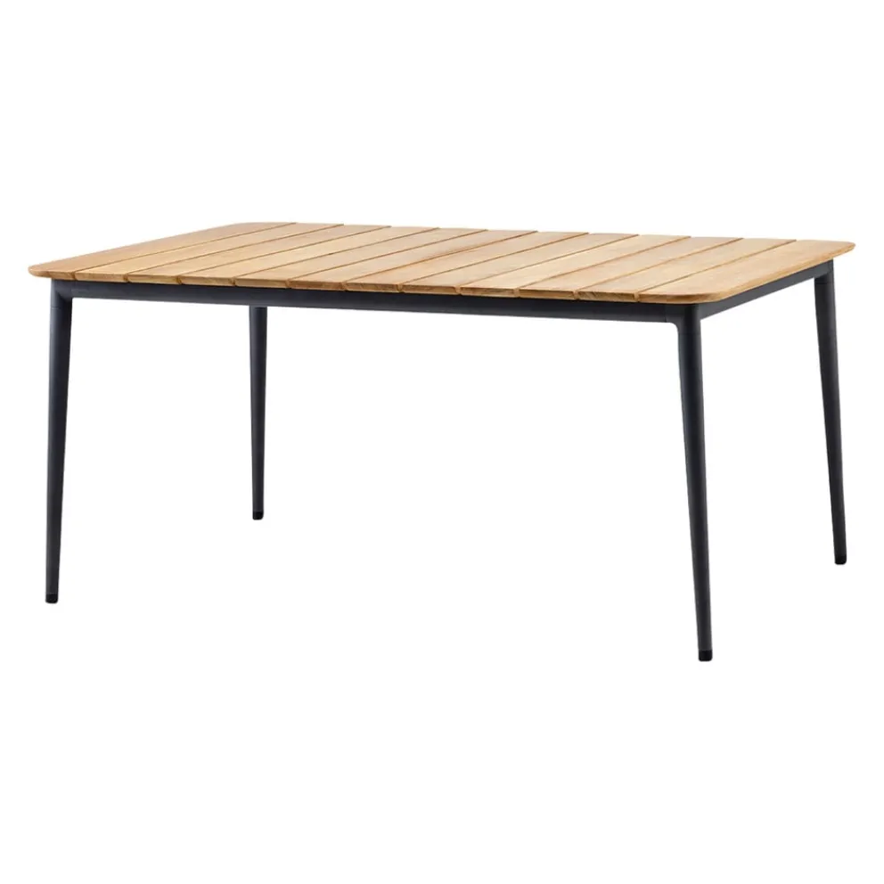 Cane-line Gartentisch Core lava grey, teakfarbig New