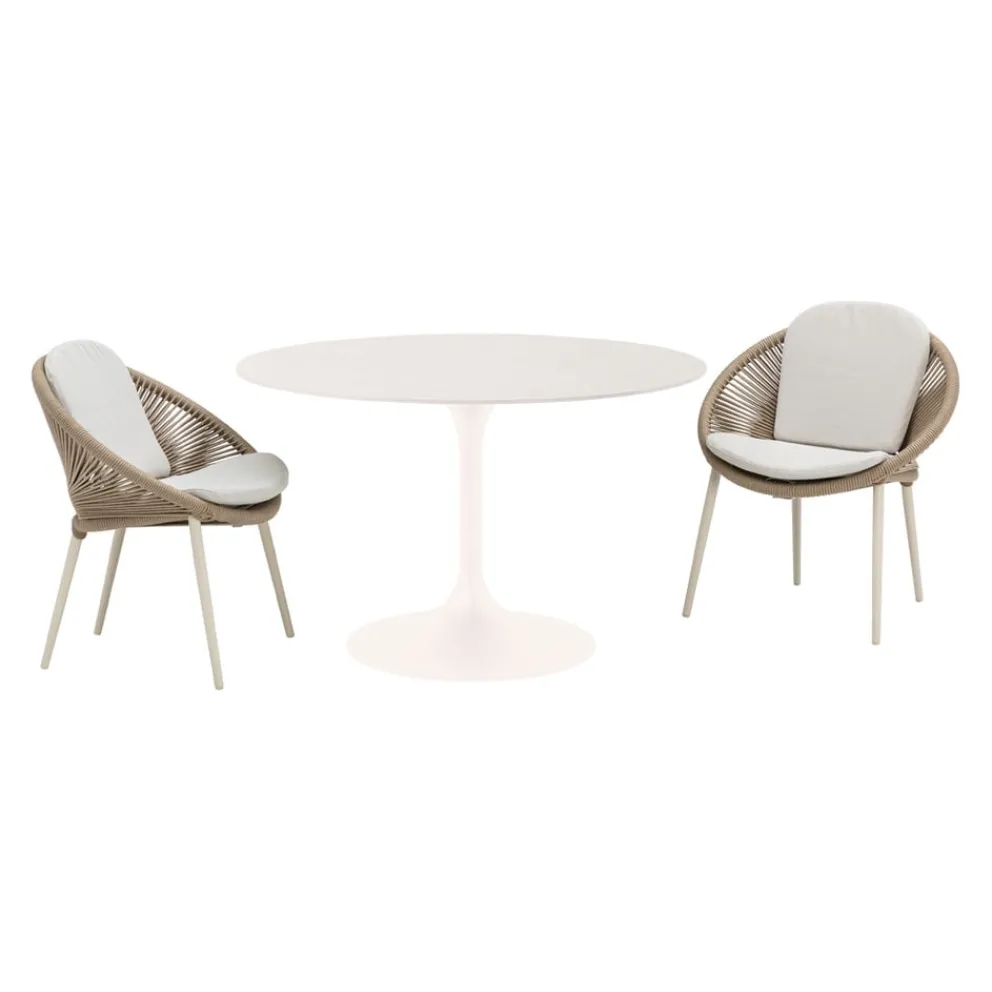 edy&liv Gartentisch Keitele weiss New
