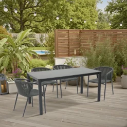 one Gartentisch Klee dunkelgrau Sale