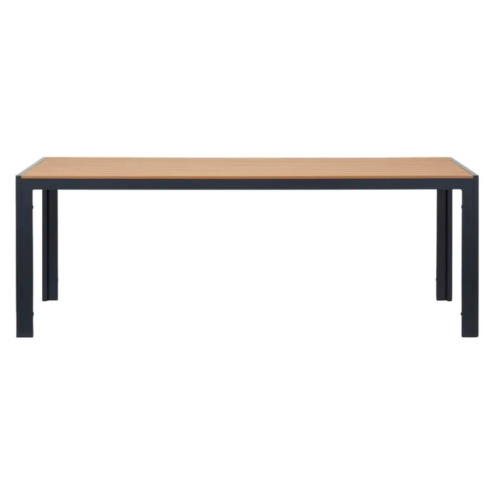 Schou Gartentisch Noah schwarz, teakfarbig Outlet