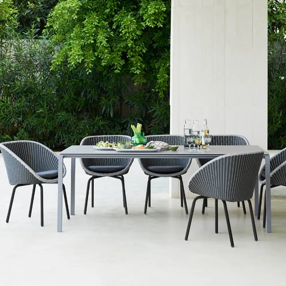 Cane-line Gartentisch Pure concrete grey CB, light grey YSN96 Clearance
