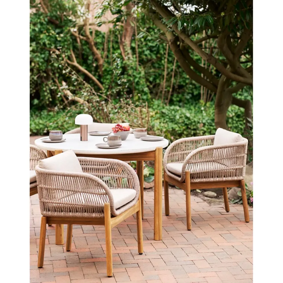 edy&liv Gartentisch Terracina akaziefarbig, cremeweiss Online