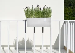 Ecopots Gartentopf Bruges hellgrau