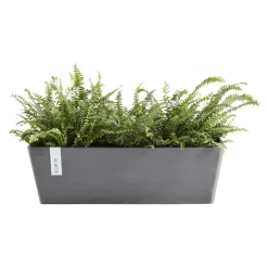 Ecopots Gartentopf Bruges grau New