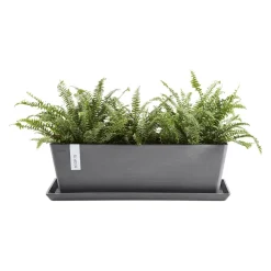 Ecopots Gartentopf Bruges grau New
