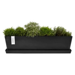 Ecopots Gartentopf Bruges dunkelgrau