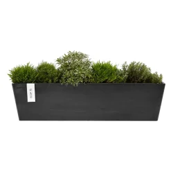 Ecopots Gartentopf Bruges dunkelgrau