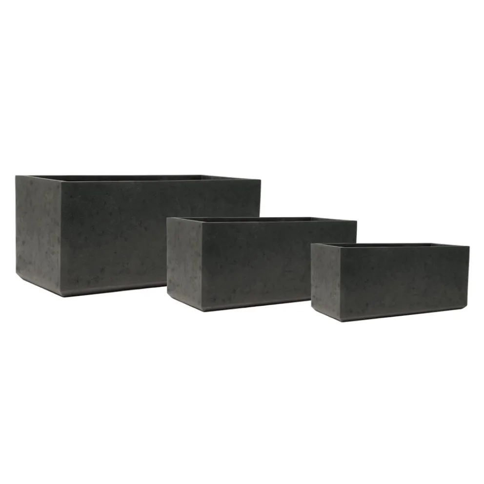KIRSCHKE Gartentopf Rockline schwarz Hot
