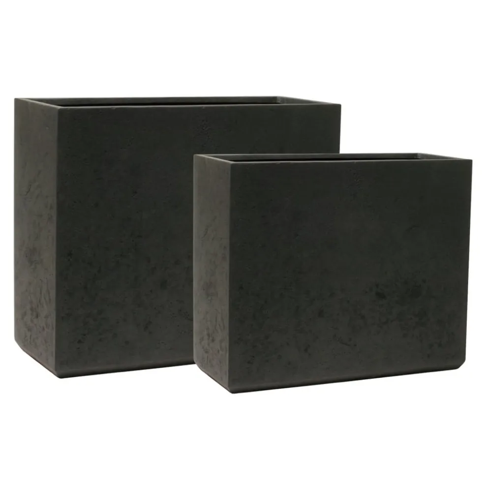 KIRSCHKE Gartentopf Rockline schwarz