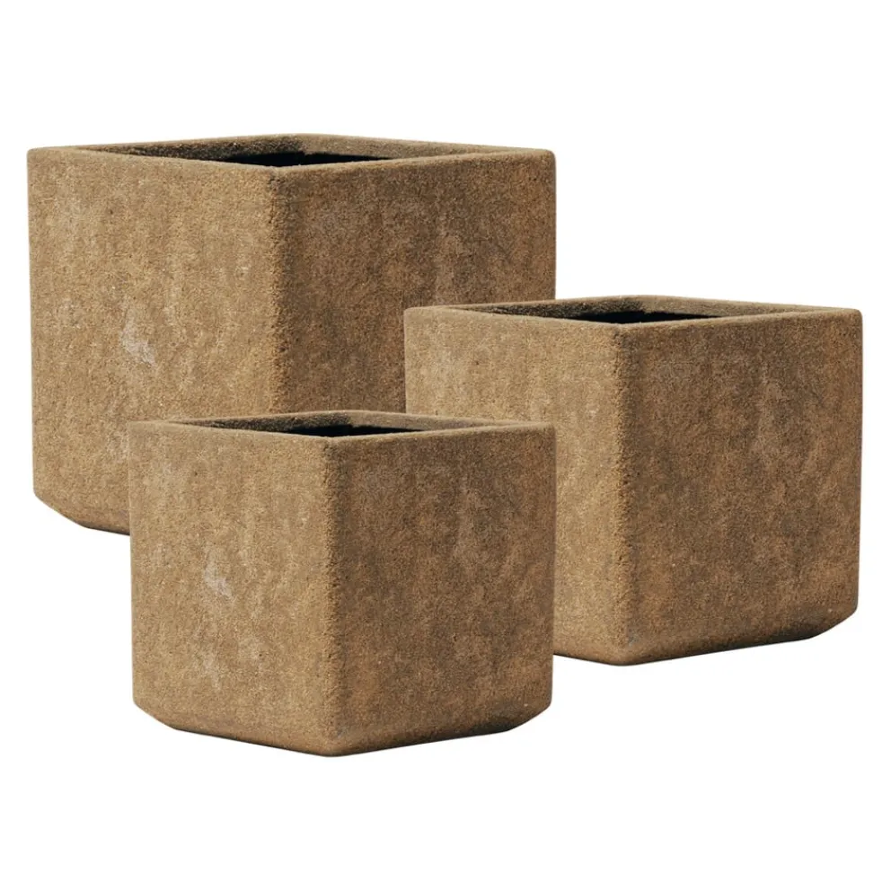 KIRSCHKE Gartentopf Rockline braun New