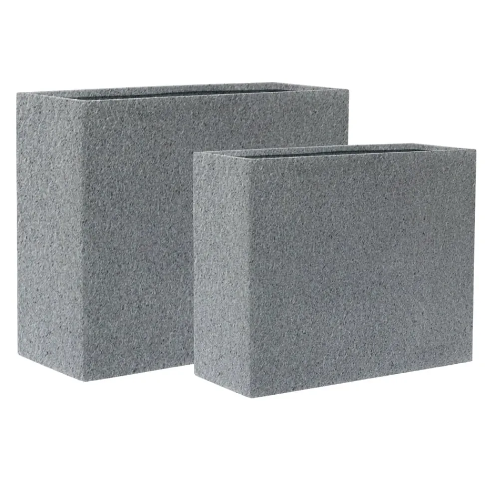 KIRSCHKE Gartentopf Rockline granitgrau Discount