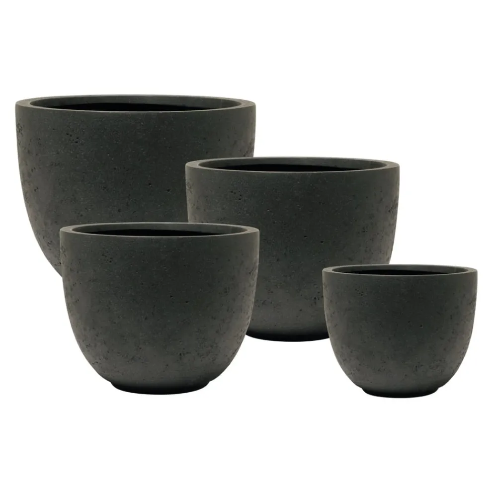 KIRSCHKE Gartentopf Rockline schwarz Clearance