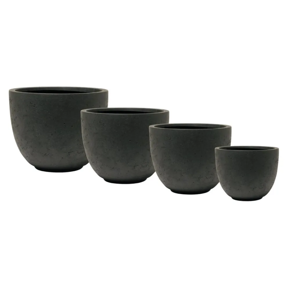 KIRSCHKE Gartentopf Rockline schwarz Clearance