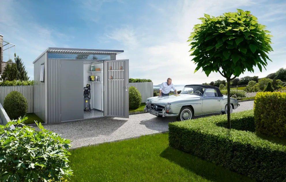 Biohort Gerätehaus Avantgarde A8 WE quarzgrau Best