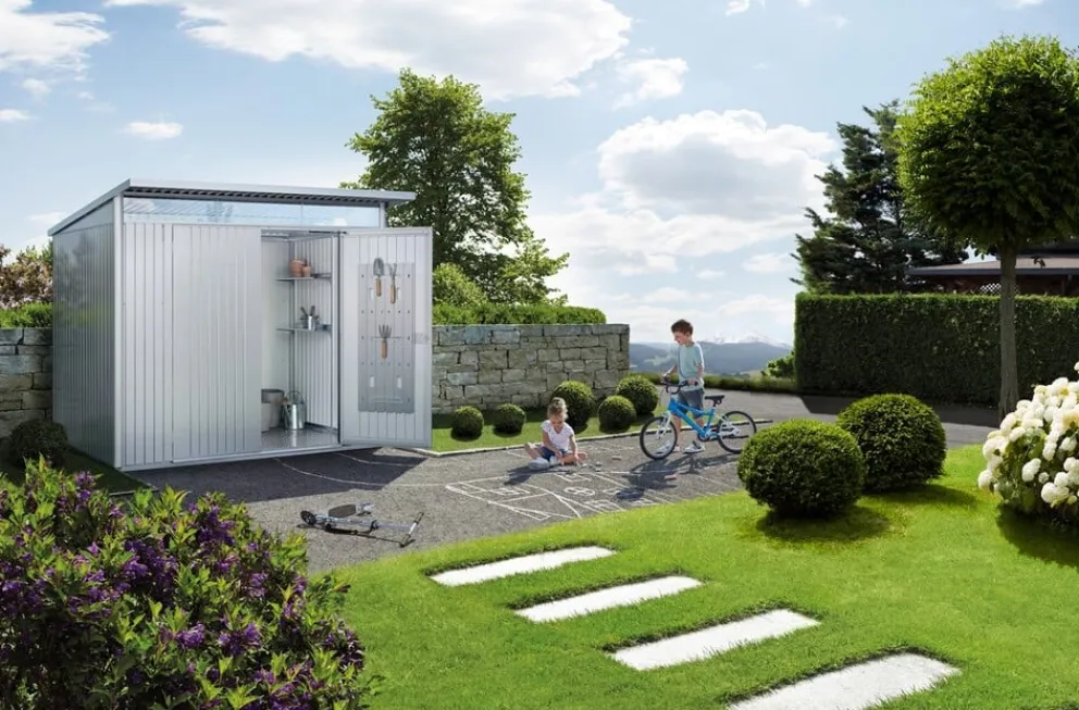 Biohort Gerätehaus Avantgarde Eco Gr. A5 silber Sale