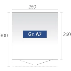 Biohort Gerätehaus Avantgarde Gr. A7 silber Online