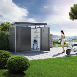 Biohort Gerätehaus Highline H2 dunkelgrau Outlet