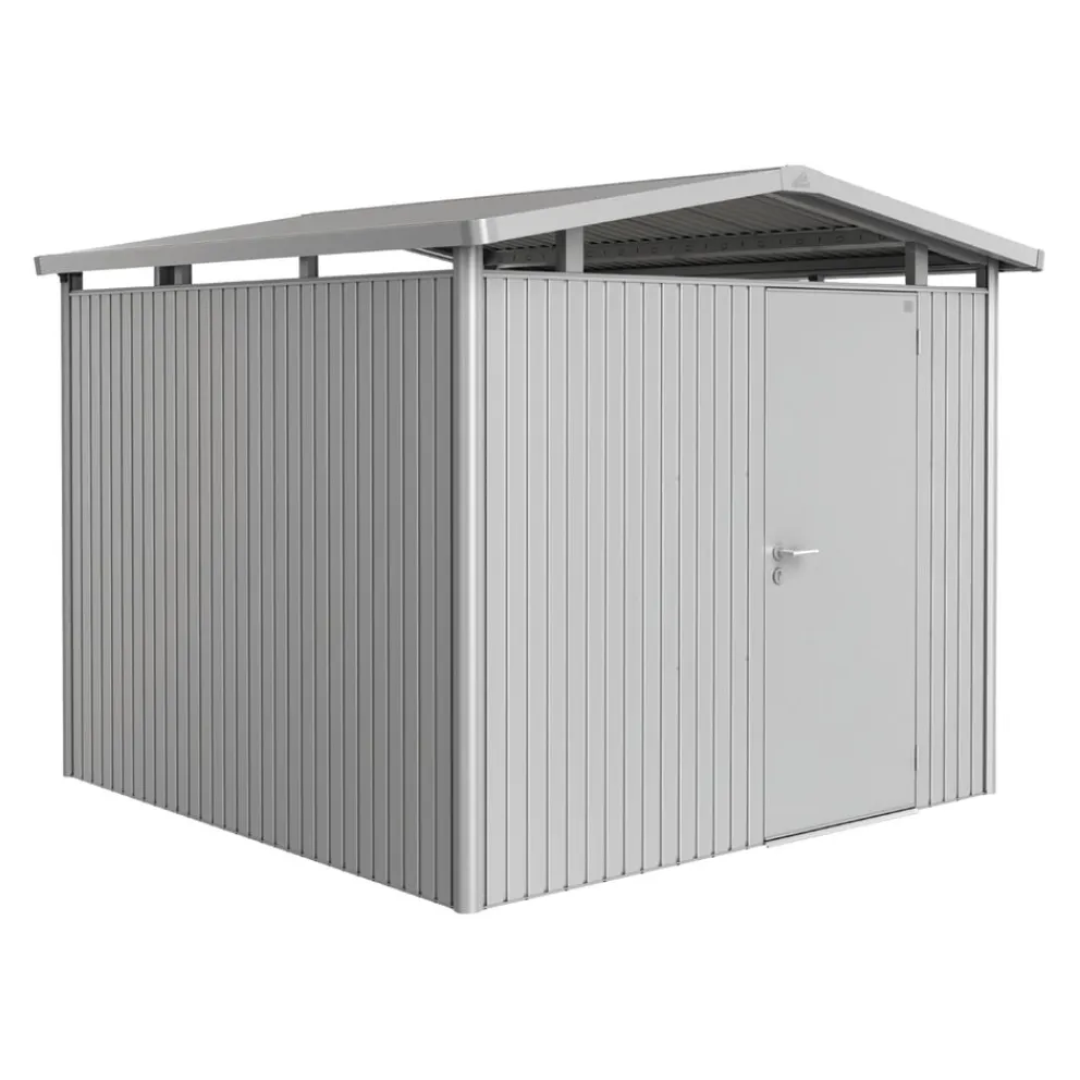 Biohort Gerätehaus Panorama P4 silber Sale