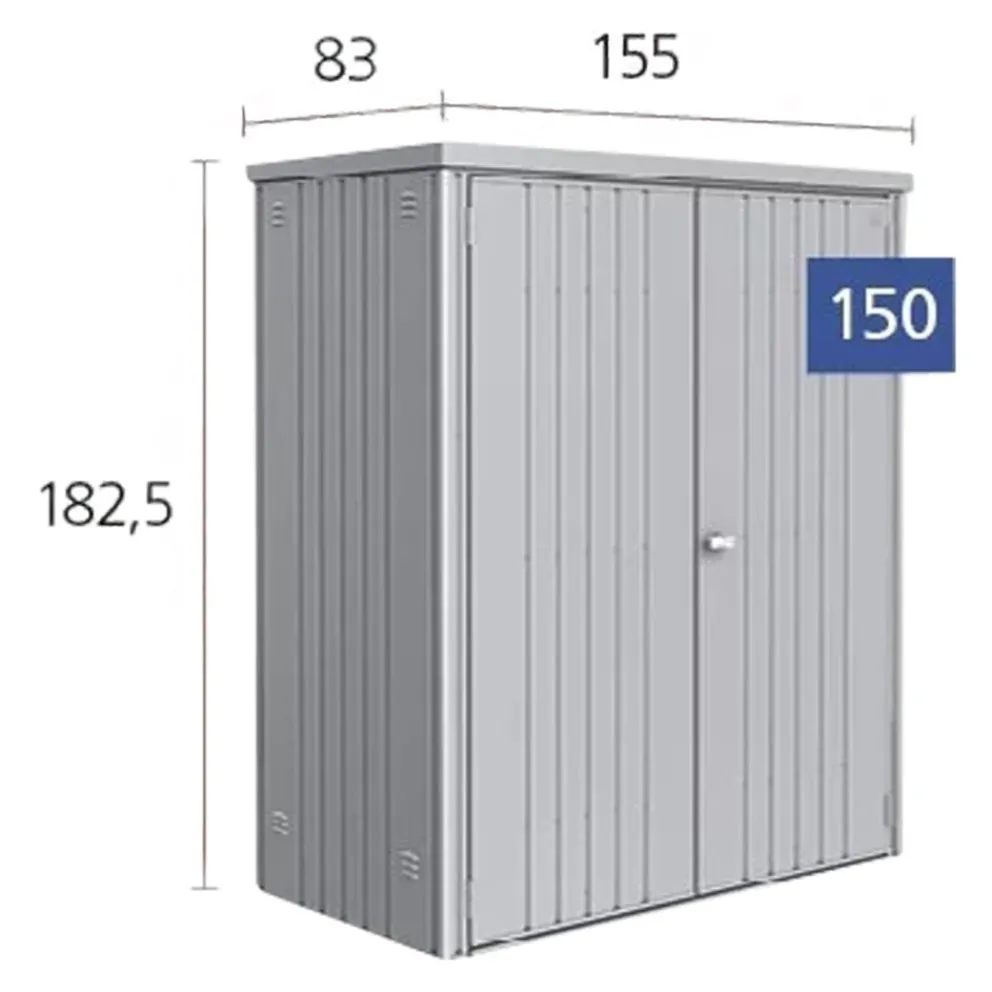 Biohort Geräteschrank 150 quarzgrau New
