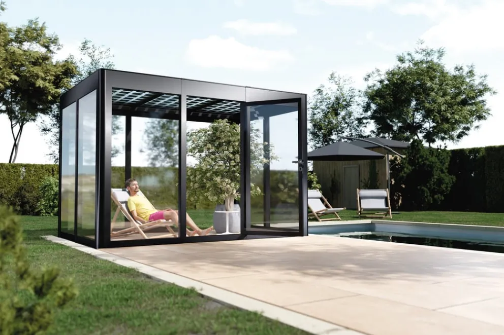 SunElements Gewächshaus Energy 3.2 anthrazit Outlet