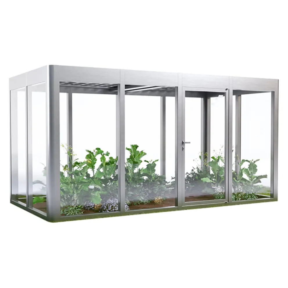 SunElements Gewächshaus Energy 4.2 alufarbig Outlet
