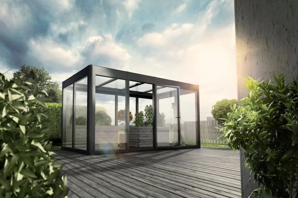 SunElements Gewächshaus Infinity 3.2 anthrazit Online