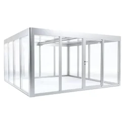 SunElements Gewächshaus Infinity 4.4 alufarbig Clearance