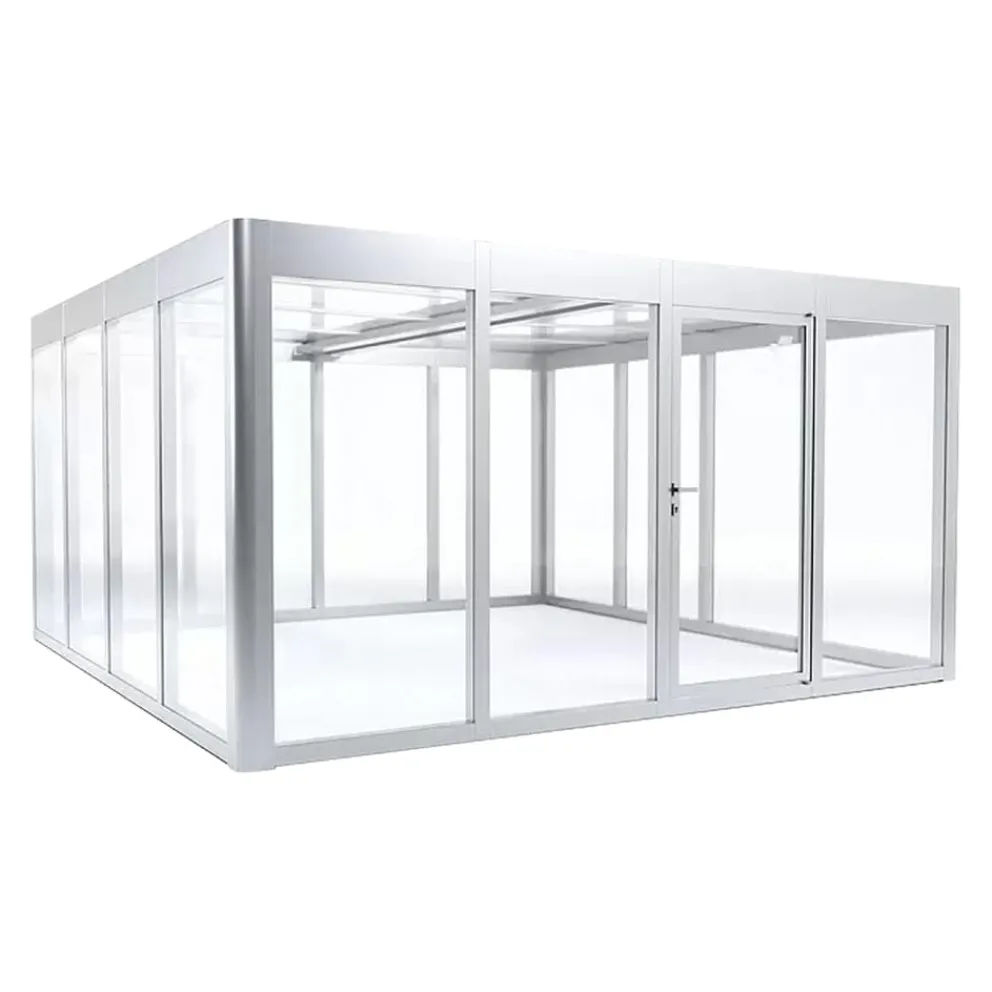 SunElements Gewächshaus Infinity 4.4 alufarbig Clearance