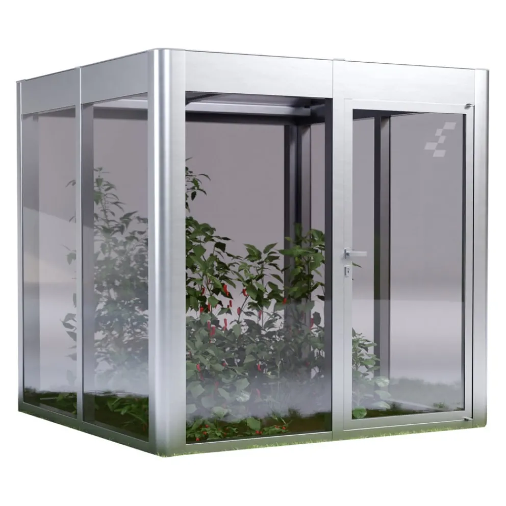 SunElements Gewächshaus Modern 2.2 alufarbig Discount