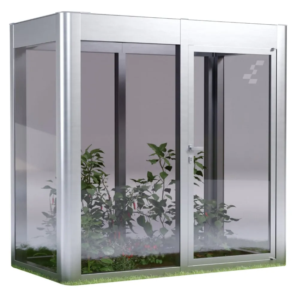 SunElements Gewächshaus Modern 2.1 alufarbig Hot