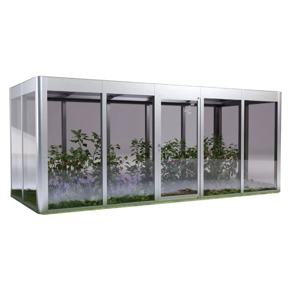 SunElements Gewächshaus Modern 5.2 alufarbig Clearance