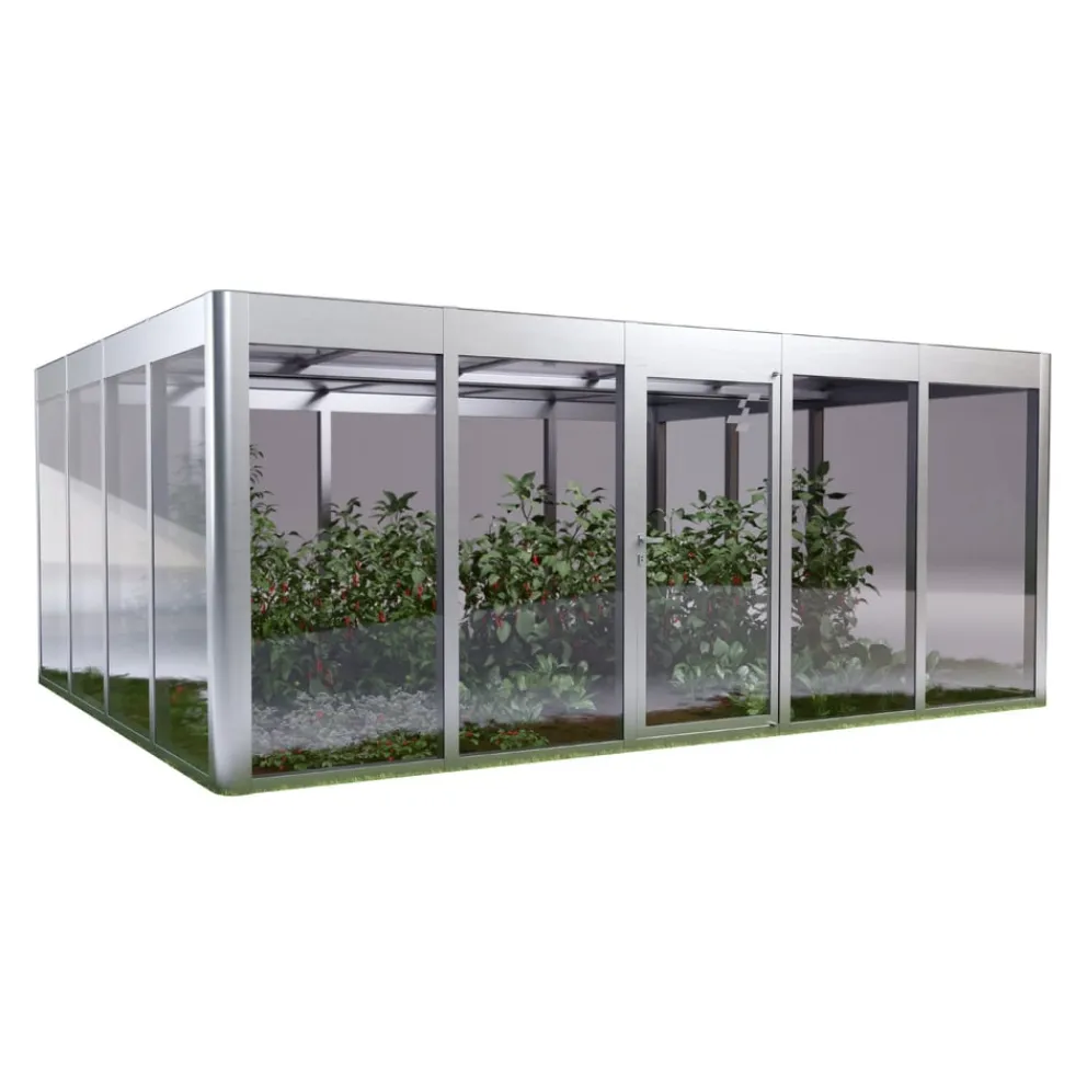 SunElements Gewächshaus Modern 5.4 alufarbig Discount