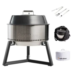Solo Stove Grill Ultimate Bundle silber