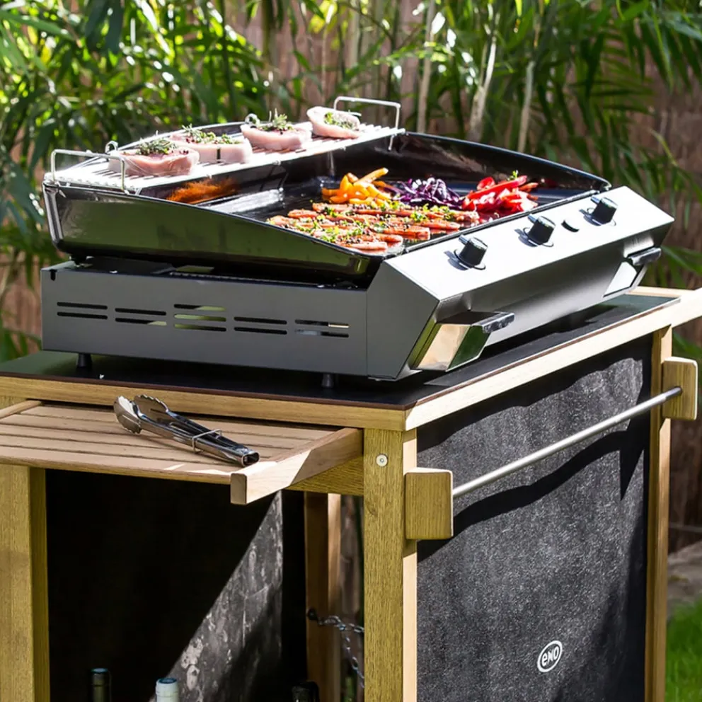 ENO Planchas Grillgestell Anrichte Emile braun, schwarz Online
