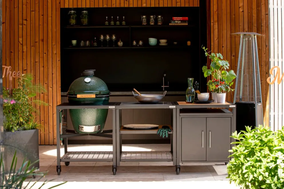 Big Green Egg Grillgestell Large BBQ schwarz Clearance