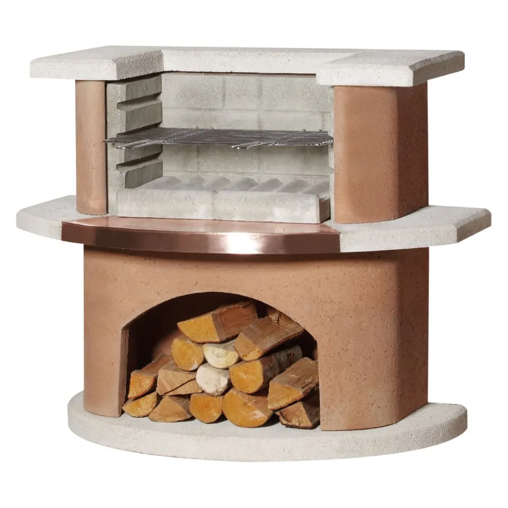 Buschbeck Grillkamin Bologna terracotta, weiss Discount